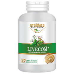 Livecom, 120 tablete, Ayurmed, Supliment Hepatoprotector