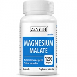 Supliment magneziu, Magnesium Malate, 30 capsule, Zenyth