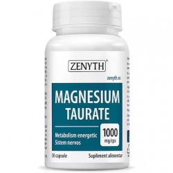Supliment magneziu, Magnesium Taurate 1000mg, 30 capsule, Zenyth
