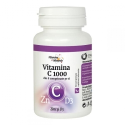 Vitamina C1000 cu Zinc si D3, Dacia Plant, 60 comprimate