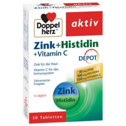 Zinc + Histidina + Vitamina C Depot, 30 comprimate, Doppelherz