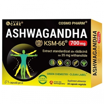 Ashwagandha KSM-66, 700mg, Cosmopharm, 30 capsule