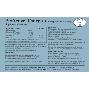 BioActive Omega 3, 60 capsule, Pharma Nord