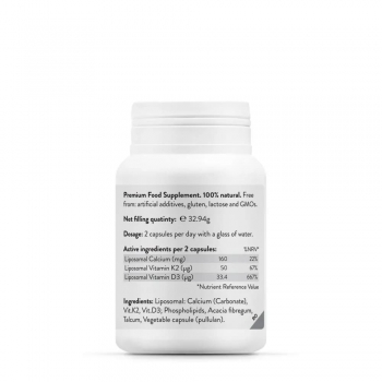 Calciu Lipozomal Avansat + K2 + D3, Novo Biomedics, 60 capsule