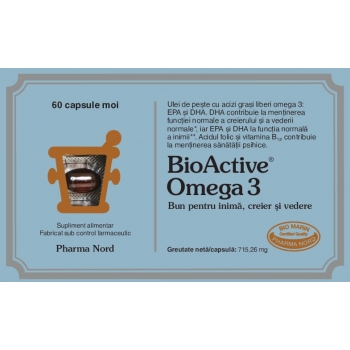 BioActive Omega 3, 60 capsule, Pharma Nord