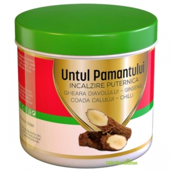Gel de masaj cu incalzire puternica Untul Pamantului, Praemium, 275 ml