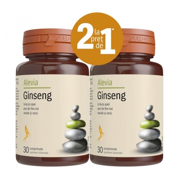 Ginseng, pachet 30+30 capsule, Alevia