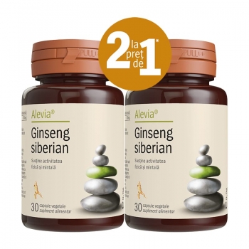 Ginseng Siberian, pachet 30+30 capsule, Alevia