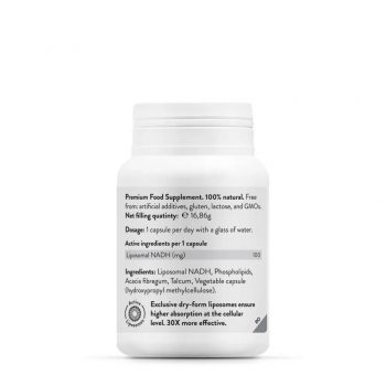 NAD-H+ Reset Lipozomal, Novo Biomedics, 30 capsule