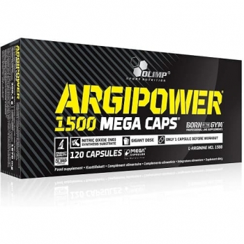 Olimp Sport Nutrition, Arginina Argi Power 1500 Mega Caps, 120 capsule