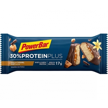 PowerBar Batoane proteice ProteinPlus 30%, Vanilla Caramel Crisp, 15 buc x 55g