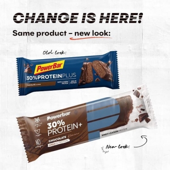 PowerBar Batoane proteice ProteinPlus 30%, Ciocolata, 15 buc x 55g