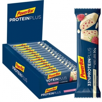 PowerBar Batoane proteice cu L-Carnitina ProteinPlus, Zmeura Iaurt, 30 buc x 35g