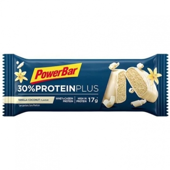 PowerBar Batoane proteice Protein Plus 30%, Vanilie si Nuca de Cocos, 15 buc x 55g