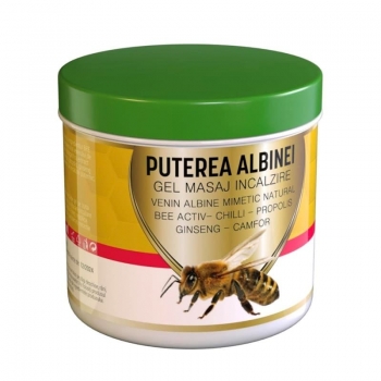 Puterea Albinei, gel masaj incalzire cu Venin albine mimetic, Praemium, 275 ml
