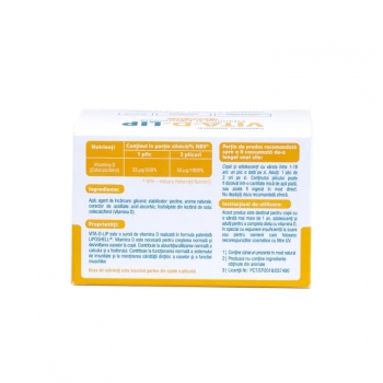 Vitamina D Lipozomala, 1000UI (VITA-D-LIP), Liposhell, 30 plicuri