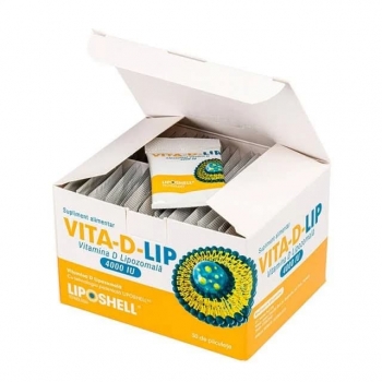 Vitamina D Lipozomala, 4000 UI (VITA-D-LIP), Liposhell, 30 plicuri