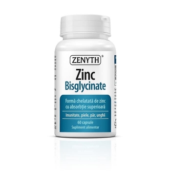 Zinc Bisglicinat, 60 capsule, Zenyth