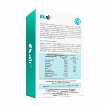 Air 7 Vitamina plamanilor, Green Splid, 30 capsule