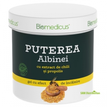 Gel cu venin de albine - Puterea Albinei, 250 gr, Biomedicus