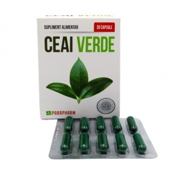 Ceai Verde, 30 capsule, Parapharm