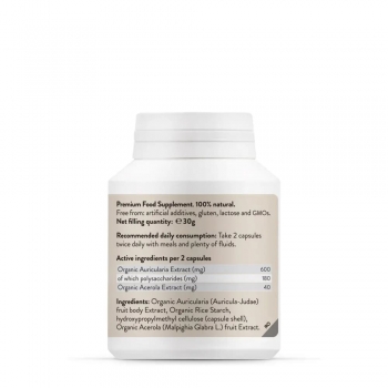 Extract de ciuperca Auricularia, Novo Biomedics, 60 capsule