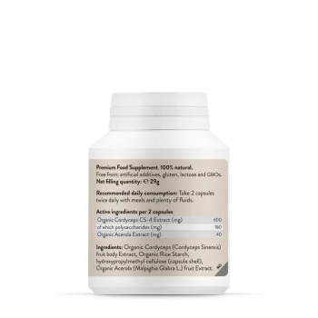 Extract de ciuperca Cordyceps, Novo Biomedics, 60 capsule