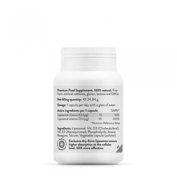 Vitamina K2+D3 Lipozomala Esential, Novo Biomedics, 45 capsule