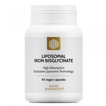 Fier Bisglicinat Lipozomal, Novo Biomedics, 45 capsule