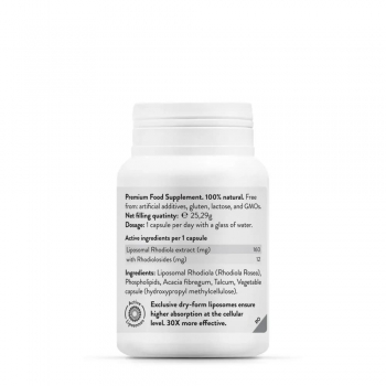 Rhodiola Lipozomala Stress Manager, Novo Biomedics, 45 capsule