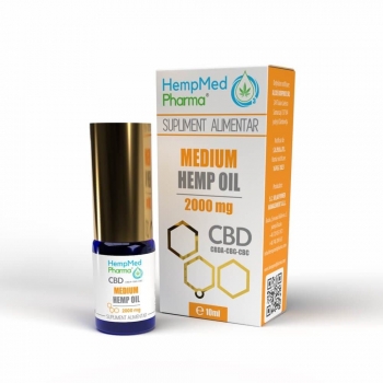 Ulei CBD Medium Hemp, 2000 mg, HempMed Pharma, 10 ml
