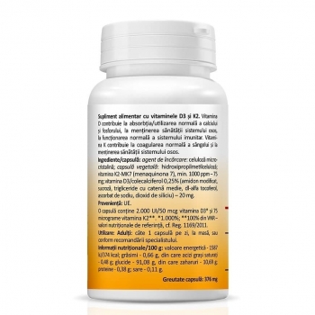 Vitamina D3 2000Ui + K2, Zenyth, 30 capsule