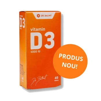 Vitamina D3 4000IU, 60 tablete, Dr Balint Vitalion