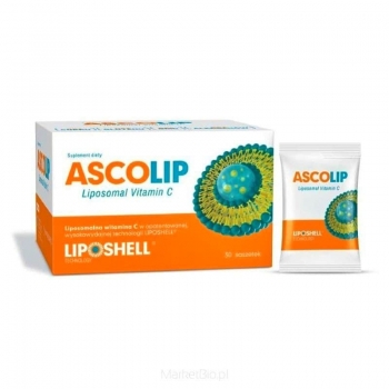 Vitamina C Lipozomala 1000 mg (portocale), Ascolip, 30 plicuri