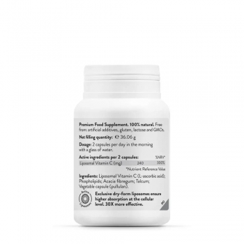 Vitamina C Lipozomala Gold, Novo Biomedics, 60 capsule
