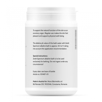 Zeolit Spectrum Sare de Baie Alcalina, 800 g, Novo Biomedics