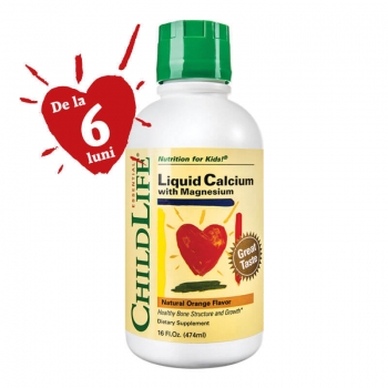 Calcium With Magnesium pentru copii, 474ml, Secom (Childlife Essentials)