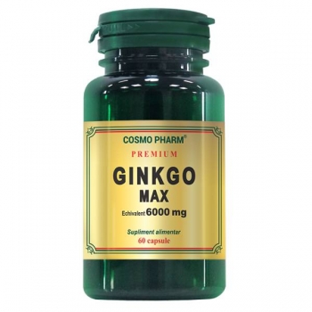 Ginkgo Max 6000mg, 60 capsule Premium, Cosmopharm