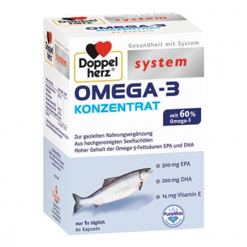Omega 3 Concentrat, 60 capsule, Doppelherz