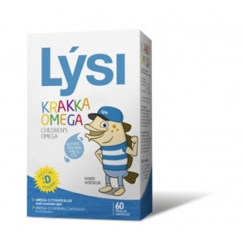 Omega 3 pentru copii, 60 capsule masticabile, Lysi