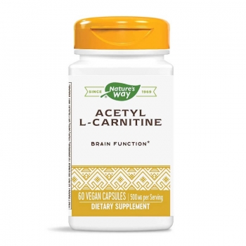 Acetyl L-Carnitine 500mg, Secom, 60 capsule, Natures Way