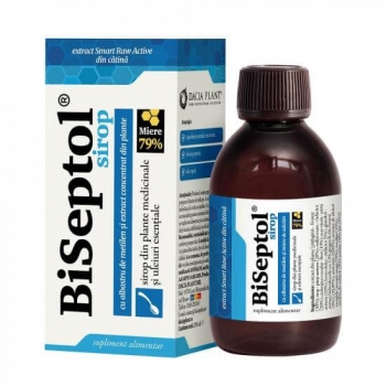 BiSeptol sirop, 200 ml, Dacia Plant - cu albastru de metilen