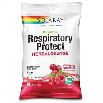 Dropsuri pentru gat Respiratory Protect Cranberry Secom, 18 bucati