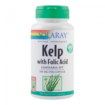 Kelp 550mg si Acid Folic, 100 cps, Secom