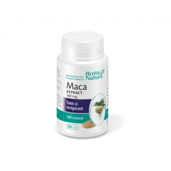 Maca extract 500 mg, 30 capsule, Rotta Natura