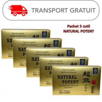 Natural Potent - pachet 5 cutii Transport Gratuit