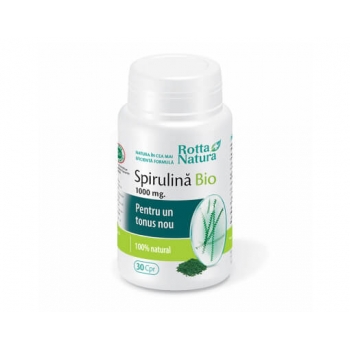 Spirulina, 1000 mg, 90 comprimate, Rotta Natura