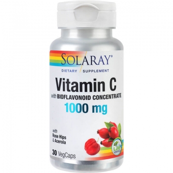 Vitamin C Secom, 30 capsule, Solaray