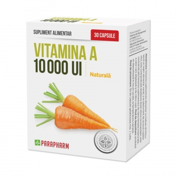 Vitamina A 10000 UI, 30 capsule, Parapharm