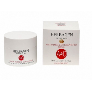 Crema antirid si depigmentare cu extract de melc, Herbagen, 50g